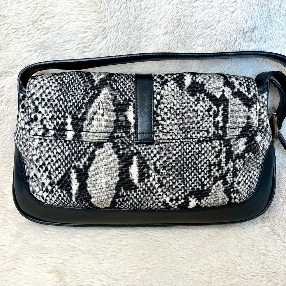Gucci Jackie Python Print Canvas Hobo Shoulder Bag - image 4